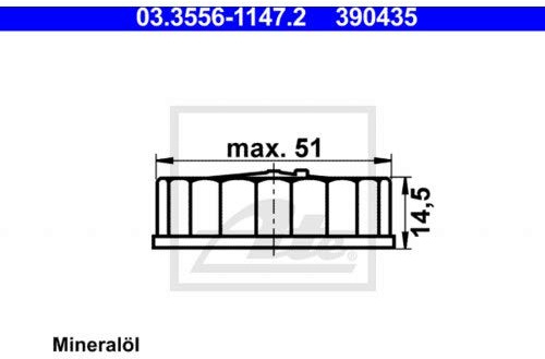 ATE Verschluss, Bremsflüssigkeitsbehälter 03.3556-1147.2