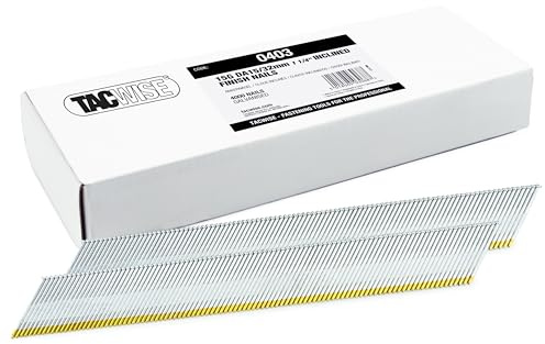 Tacwise 0403 Gewinkelte Stauchkopfnägel, Typ DA 15G/32 mm, 4000 Stück | Verzinkte, D-Kopf