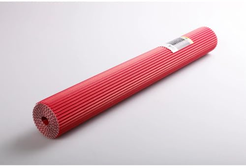 Clairefontaine 451006C - Rouleau de Carton Ondulé Maxi Cannelure 175g/m² - Rouge - Format 2,00x0,70 m - Loisirs Créatifs - Bricolage, Activités Manuelles, Carterie Créative
