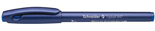 Klippare skrivverktyg bläckrulle Topball 847, med plastspets, 0,5, blå.