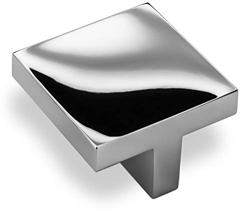 SO-TECH® Möbelgriff Möbelknopf Dora 40 x 40 mm BA 32 mm Chrom poliert