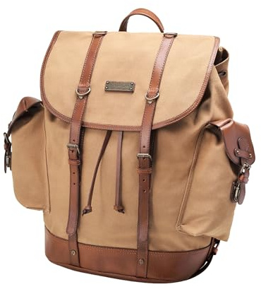 DRAKENSBERG Rucksack – Gran klassisches Wander- und Freizeit-Pack im Retro-Design, nachhaltige Handarbeit