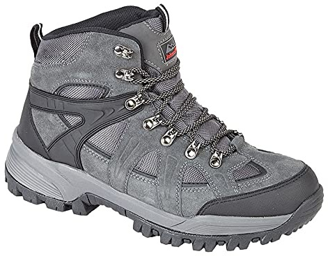 Johnscliffe® ANDES vandring/promenadstövlar. Vattentäta, kolgrå. mocka