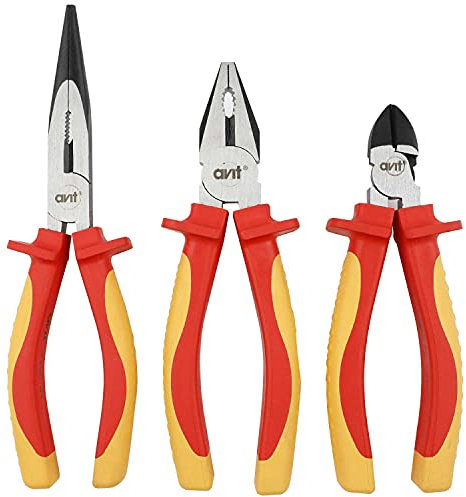 Avit AV06051 Set di pinze isolate, 3 pezzi, 1000 V