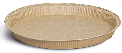 Guardini, Set de 2 moules à tarte Ø 25 cm, Jetable, Papier sulfurisé, Couleurs assorties, Fabriqué en Italie, Ligne Easy Bake, Beige