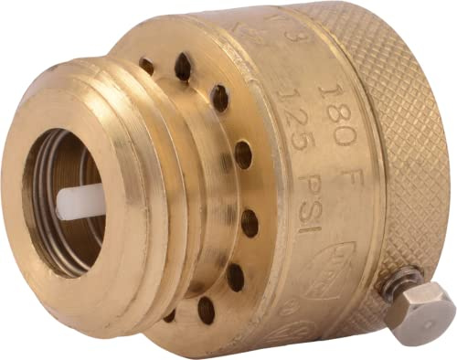 Cash Acme 3/4 Inch V-3 Vacuum Breaker, Hose Bibb Connection, Brass Plumbing Fitting, 17148-0000