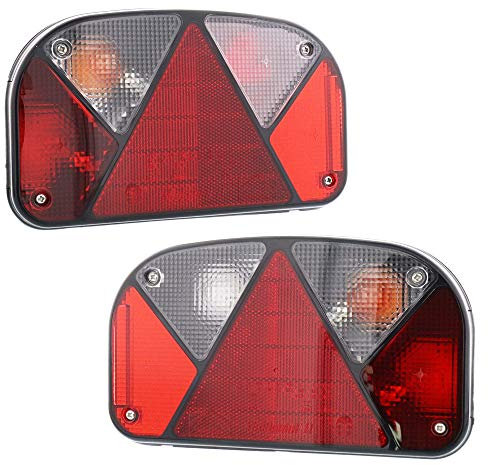 The Drive | Anhänger Rückleuchten Satz | Aspöck Multipoint II 2 | Rechts & Links | Bajonett-Anschluss | Rücklichter für PKW-Anhänger, Trailer & Wohnwagen