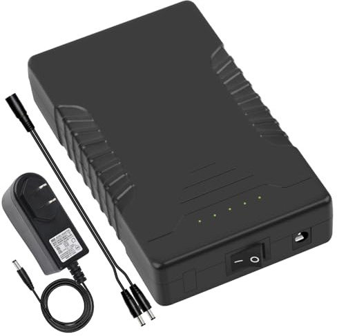 Talentcell 12V Rechargeable Lithium ion Battery Pack, DC Output for LED Strip, Heated Jacket, Spectra Pump, CCTV Camera and More, 11.1V 6000mAh Portable Li-ion Power Bank with 12.6V 1A Charger