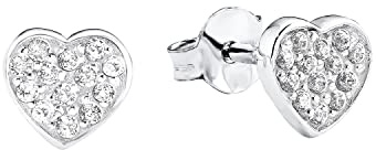 s. Oliver Ohrringe für Mädchen, Zirkonia / 925 Sterling Silber, Rhodiniert