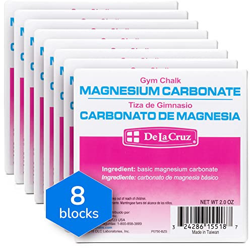 De La Cruz Magnesium Carbonate Gym Chalk, 2 oz (1 Block)