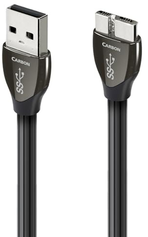 audioquest 1.5 m Carbon Micro 3.0 1.5 m USB A Micro B Black Cable USB - Cable USB (1.5 m, 3.0 (3.1 Gen 1), USB A, Micro B, Male/Male, Black)