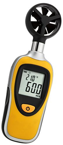 TFA Dostmann Wind Bee Windmessgerät, einfache Messung der Windgeschwindigkeit, Temperaturanzeige, Stativgewinde