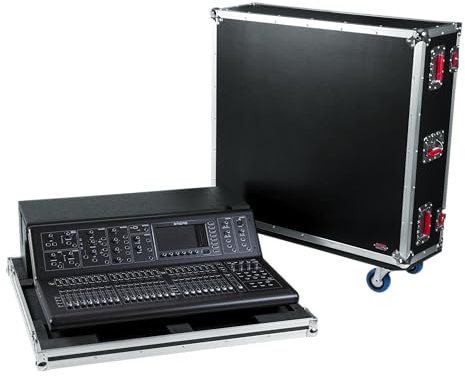Gator Cases ATA Style Road/Flight Case - passend für Midas M32 Mischpult mit strapazierfähigen 4-Rollen; (G-Tour M32)