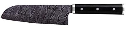 Kyocera KIZUNA Keramik Santokumesser | Klinge: 16 cm, mit HIP Verfahren hergestellt | Keramik Messer mit handgefertigtem Pakkaholz-Griff | Fleischmesser extrem scharf | Santoku Messer groß