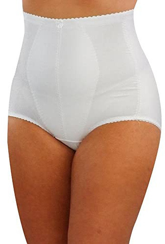 Undercover Tummy Tuck & Bum Lift Medium Control Panty Girdle 210 White 3XL