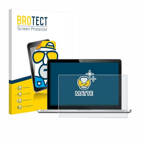 BROTECT Schutzfolie für Displays 15.6 (39.6 cm) [345x194 mm, 16:9] | Entspiegelnder Displayschutz Made in Germany Notebooks Matte Displayschutz-Folie Anti-Reflex Einfache Montage