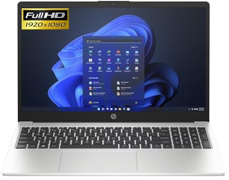 HP 255R G10 Notebook 15,6 AMD Ryzen 7 7735U @4,7GHz 24GB DDR5 512GB NVMe SSD IPS FHD Windows 11 Laptop, Silber //Notebooktasche