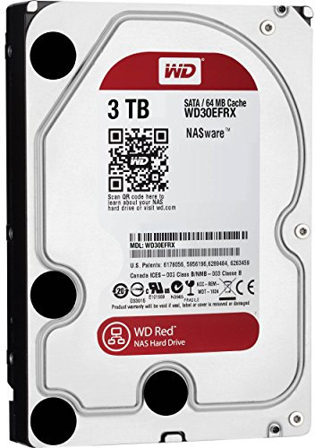 WD 3 to pour Disque Dur de Bureau NAS 3,5 (Emballage sans Frustration) – Rouge