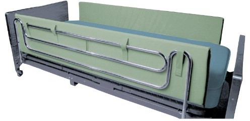 Drive Medical Foam Side Rail Bumper Pads, 48, 1 Pair, Green