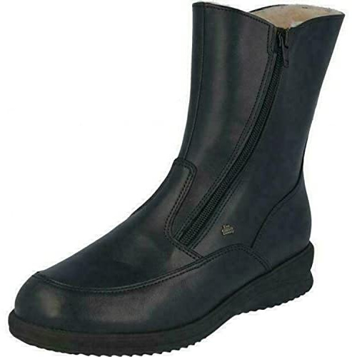 Finn Comfort Womens 2175 Minsk Black Leather Boots 38 EU