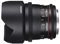 Samyang F1322501101 - Objetivo para vídeo VDSLR para Canon EF (Distancia Focal Fija 10mm, Apertura T3.1-22 ED AS NCS CS II), Negro