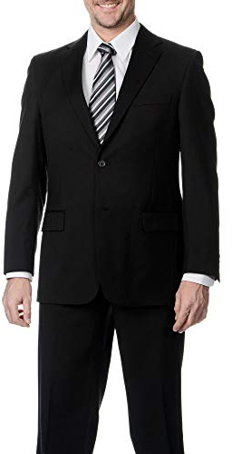 Palm Beach Men's Bishop Suit Separate Jacket, Black, X-Large