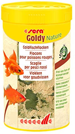 Sera Goldy, el alimento Principal para Peces pequeños a Base de Copos cuidadosamente Fabricados (también para cría de Especies exigentes) y Otros Peces de Agua fría exigentes