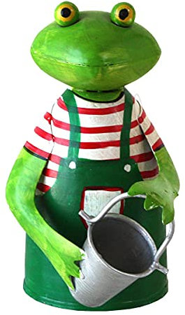 Exner Zaunhocker GÄRTNER-Frosch mit Eimer, H. ca. 19 cm