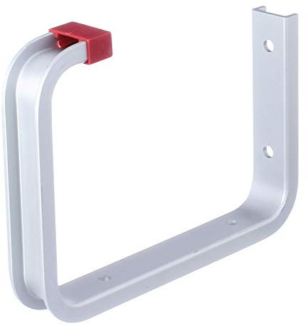 Alberts 856830 Deckenhaken | wahlweise in verschiedenen Größen | abgewinkelt | Aluminium | Hakentiefe 120 mm | Gesamthöhe 160 mm | 10er Set