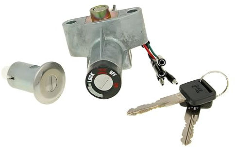 Låssats för Honda SH50, SH75 Scoopy | OEM 6264, fordonsspecifika hållare, kontakt och 2 nycklar kompatibla med Honda SH 50 Scoopy från 1996 AF40