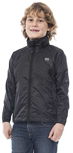 Mac in a Sac Mini Origin - Chubasquero unisex para niños, Unisex niños, YY JETBLK02-04, Color negro., 2/4 años