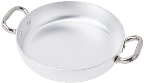 Pentole Agnelli Tegame con 2 Maniglie Inox, Metallo, Alluminio, 24 cm