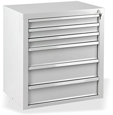 DEMA Schubladenschrank Fernando – 6 Schubladen, Aufbewahrungsschrank, Werkstattschrank – robust, langlebig, stabil – für Werkstatt, Büro, Heimwerker, Werkzeuge, Ordnung, Lagerung