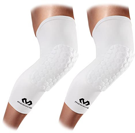 McDavid – 6446R – Media de compresión – Hexpad – Unisex adulto – Rodilleras deportivas –Previene lesiones de impacto – Muy Elásticas – Deportes Indoor – (6446R)