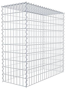 GABIONA Cestino di Pietra Gabbione Maglie rettangolari, 5 x 10 cm, profondità 40 cm, Coltivazione Cestino Typ 3, Chiusura a Spirale, con zincatura galvanica