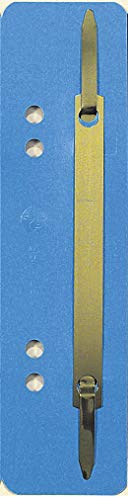 Exacompta 425006B 100er Pack Plastik-Heftstreifen hellblau. Aus PP-Folie kaufmännische Heftung Aktendulli Hefter Schnellhefter ideal für Büro und Schule