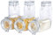 Bormioli Fido Lot de 6 bocaux hermétiques à bouchon mécanique Conservation des aliments Joint caoutchouc et étrier Capacité 1,5 l