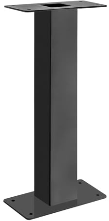 Architectural Mailboxes Oasis 28 H Pedestal Galvanized Steel Mailbox Post, Compatibility Code H, K, 5106B, Black
