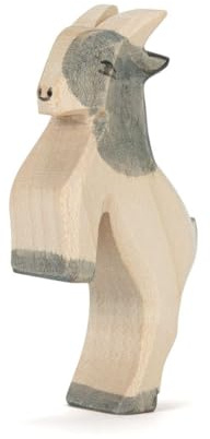 Ostheimer 11714 Zicklein springend aus Holz Höhe 7,5cm Serie Familie & Bauernhof handbemalt