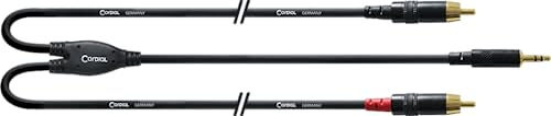 Cordial CFY 1.5 WPP-LONG - Cavo adattatore a Y, jack stereo 3,5 mm su doppio jack mono 6,3 mm, contatti placcati oro, 1,5 m