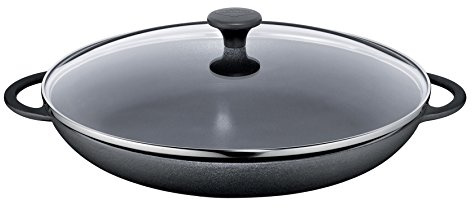 Küchenprofi 0406001034 Paella Pfanne Provence, Gusseisen, schwarz, 11,4 x 37,2 x 39,8 cm