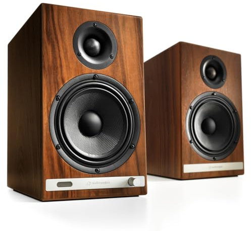 Audioengine HD6 Wireless Speakers with Bluetooth - 150W Powered Bookshelf Speakers with aptX-HD, 24-bit DAC
