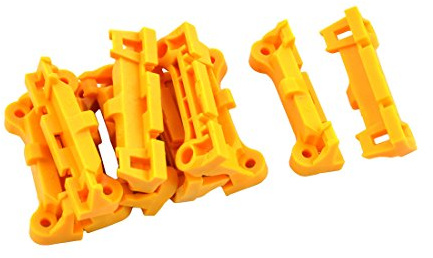 sourcing map CPU Halterung Sockel Retention Mount Für AM2 Sockel 10 Pcs | Ersatz Prozessor Lüfter Montage, Kompatibel Mit Sockel 940, Kühlkörper Befestigung, Retention Mount Gehäuse, Gelb