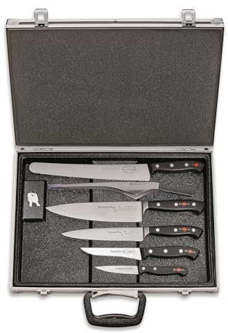 Dick abschließbarer Messerkoffer magnetisch 6-teilig mit Premier Plus Messer bestückt - für Küchen-Profi-Köche