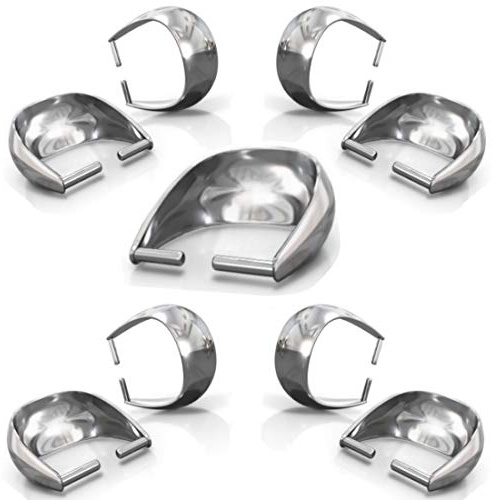 My-Bead 5 Stück Collierschlaufen 9mm 925 Sterling Silber Anhängerschlaufen Verbinder basteln Schmuckherstellung DIY
