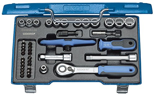 Gedore D 30 KMU-20 Socket Wrench Set 3/8 Inch Pack of 40 in-is-PH-PZ-TX-XZN