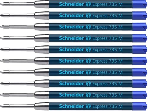 Schneider Express 735 M Internationale Großraummine (ISO 12757-2 G2, dokumentenecht) 10er Packung blau