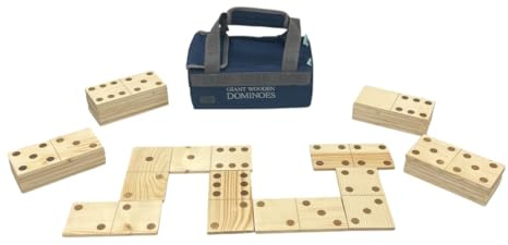 Übergames XXXL Riesen Domino aus ECO-Hartholz | Hergestellt aus hochwertigen Materialien
