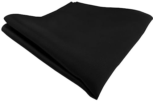 TigerTie satin sidenduk i svart enfärgad – duk 100 % siden