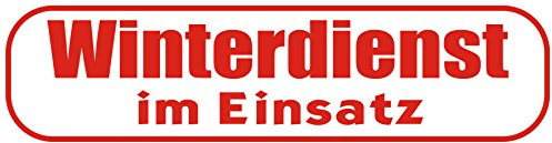 INDIGOS UG - Magnetschild Auto Winterdienst im Einsatz 45 x 12 cm - Magnetfolie LKW Truck Transporter Baustellenfahrzeug Firmenwagen - flexibel abnehmbar, wetterfest & wiederverwendbar